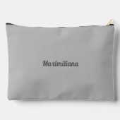 Gray - Solid-Large Accessory Pouch Zubehörtasche (Rückseite)