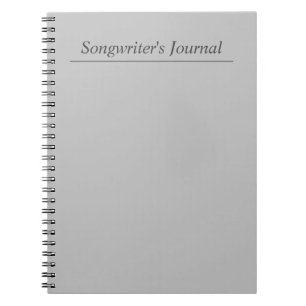Gray Songwriter's Journal Notizblock