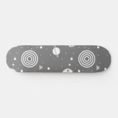 Gray Space Stuff Skateboard (Horizontal)