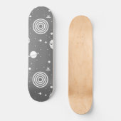 Gray Space Stuff Skateboard (Vorderseite)