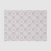 Gray Spanish Tile Pattern Gift Seidenpapier (Vorderseite)