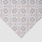 Gray Spanish Tile Pattern Gift Seidenpapier (Ausschnitt)