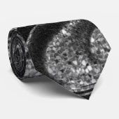 Gray Sparkle Glitzer Krawatte (Gerollt)