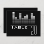 Gray Spectrum Analyzer Tischnummer Postcard (Vorne/Hinten)