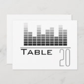 Gray Spectrum Analyzer Tischnummer Postcard (Vorne/Hinten)