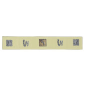 Gray Sphynx Paisley und Black Diamonds Großer Tischläufer (Horizontal)