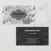 Gray Splash Visitenkarte (Vorne/Hinten)