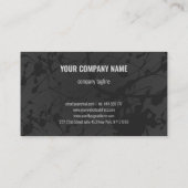 Gray Splash Visitenkarte (Rückseite)