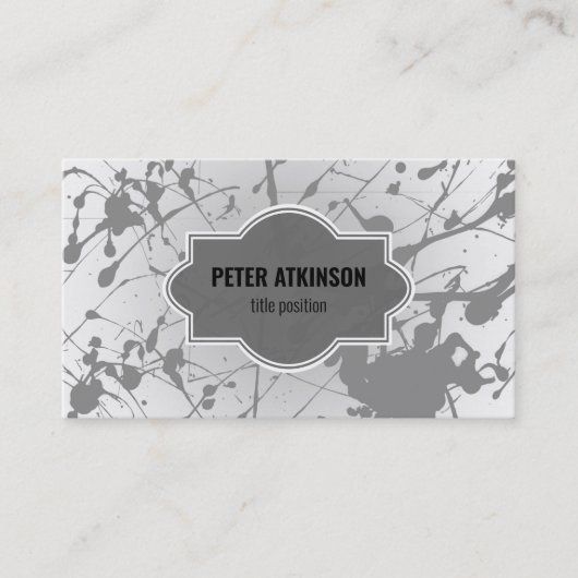 Gray Splash Visitenkarte (Vorderseite)