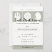 GRAY SPOON FORK COOKERY CLASS EINLADEN VORLAGE (Vorderseite)