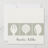 GRAY SPOON FORK COOKING CLASS EINLADEN VORLAGE (Rückseite)