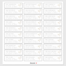 Gray Spring Wildblume individuelle Hochzeitsadress