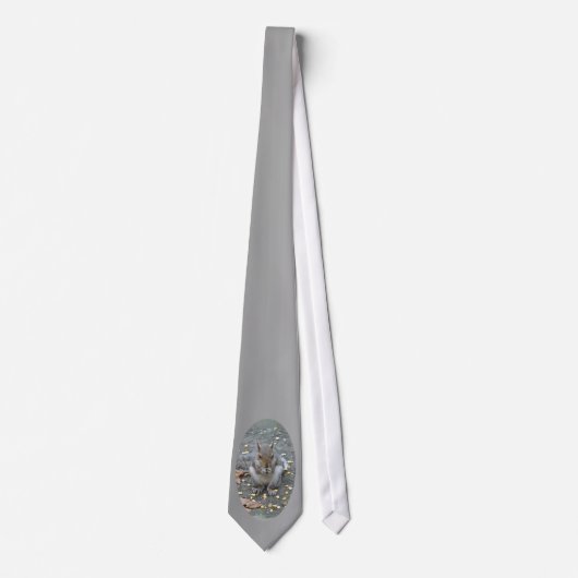 Gray Squirrel Necktie Krawatte (Vorderseite)