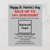 Gray St. Patrick's Day Business Sale Flyer (Vorne)
