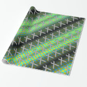 Gray Standard Ribbon Pattern von Kenneth Yoncich Geschenkpapier (Ungerollt)