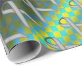 Gray Standard Ribbon Pattern von Kenneth Yoncich Geschenkpapier (Rolleneckpunkt)