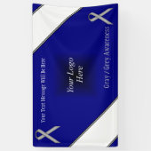 Gray Standard Ribbon von Kenneth Yoncich Banner (Vertikal)