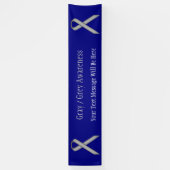 Gray Standard Ribbon von Kenneth Yoncich Banner (Vertikal)