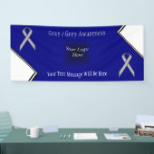 Gray Standard Ribbon von Kenneth Yoncich Banner (Messe)
