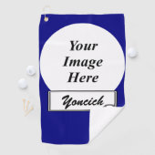 Gray Standard Ribbon von Kenneth Yoncich Golfhandtuch (Insitu)