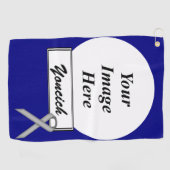 Gray Standard Ribbon von Kenneth Yoncich Golfhandtuch (Horizontal)