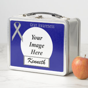 Gray Standard Ribbon von Kenneth Yoncich Metall Brotdose