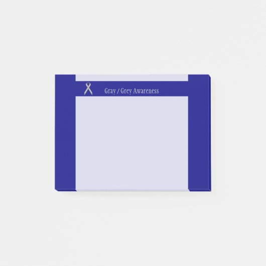 Gray Standard Ribbon von Kenneth Yoncich Post-it Klebezettel (Vorderseite)