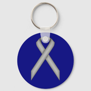 Gray Standard Ribbon von Kenneth Yoncich Schlüsselanhänger