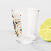 Gray Star Abstract Design Thunder_Cove Schnapsglas (Rechts)