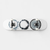 Gray Star Burst Skateboard (Horizontal)