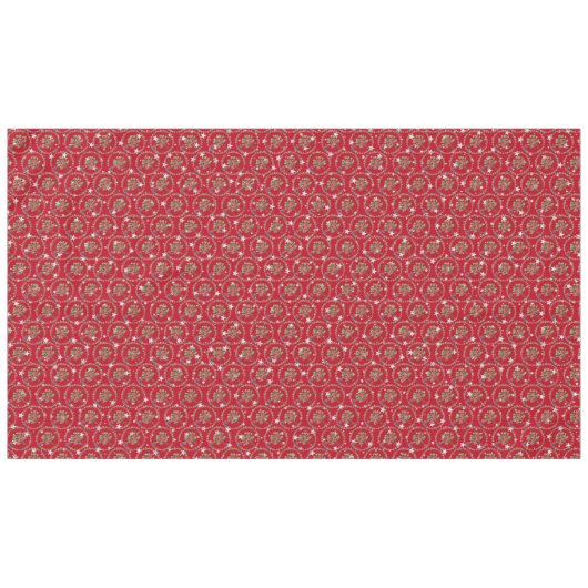 Gray Star Red Robin Wreath Weihnachten Tischdecke (Vorderseite (Horizontal))