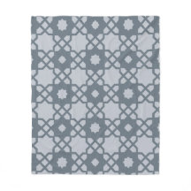 Gray Star Square Cross Geometric Muster