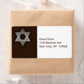 Gray Star von David Akzent Adressetiketten (Insitu)