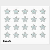 Gray Stars Blue Silver Bubbles Super Stickers (Blatt)