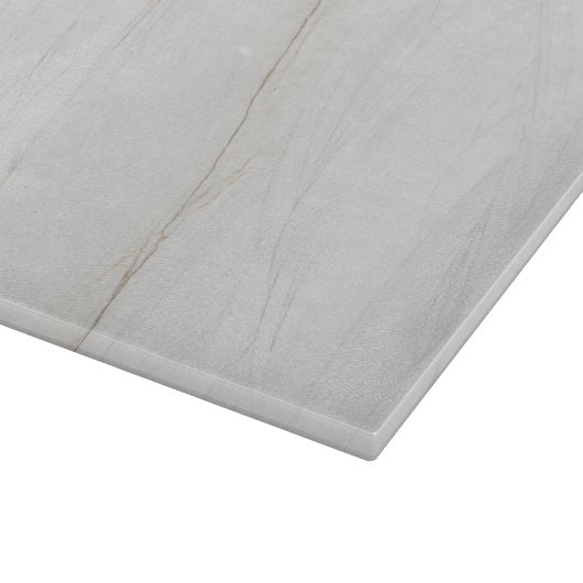 Gray Stone Cutting Board aus weißem Marmor Schneidebrett (Ecke)