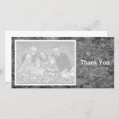 Gray Stone Dankeskarte (Vorne/Hinten)