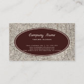 Gray Stone Marbled Visitenkarte (Rückseite)