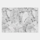 Gray 'Stone Mosaic Cascade' Marmorbäume Geschenkpapier Set (Vorderseite 2)