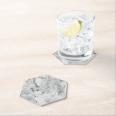 Gray 'Stone Mosaic Cascade' Marmortextur Custom Untersetzer (Vor Ort)