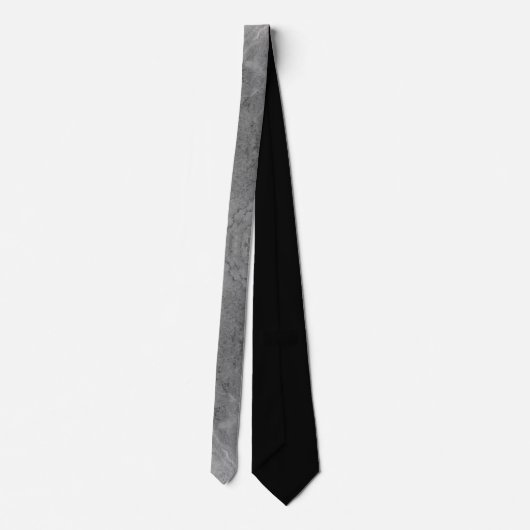 Gray Stone Pattern Neck Tie Krawatte (Rückseite)