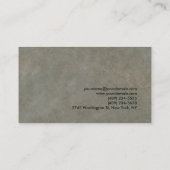 Gray Stone Red Modern Unique Consultant Visitenkarte (Rückseite)