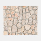 Gray stone wall background. stone, texture, wall,  fleecedecke (Vorderseite (Horizontal))