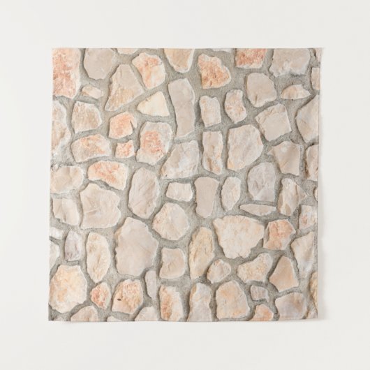 Gray stone wall background. stone, texture, wall,  wandteppich (Vorderseite (Horizontal))