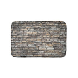 Gray Stone Wall Badematte