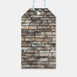 Gray Stone Wall Geschenkanhänger