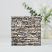 Gray Stone Wall Karte (Stehend Vorderseite)