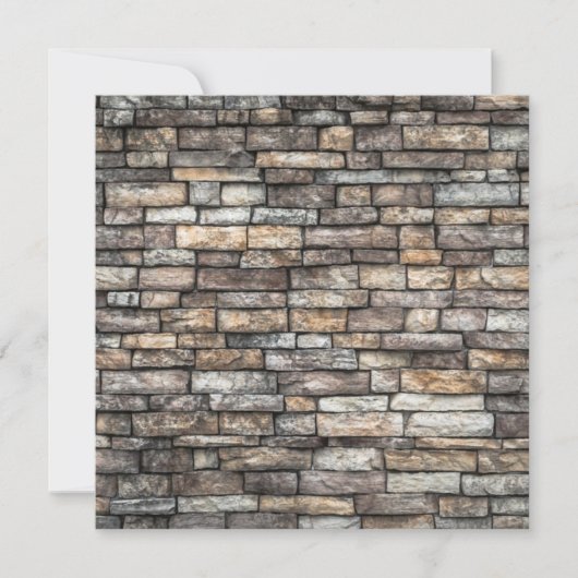 Gray Stone Wall Karte (Vorderseite)