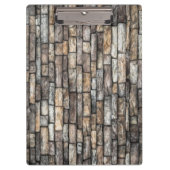 Gray Stone Wall Klemmbrett (Vorderseite)