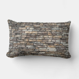 Gray Stone Wall Lendenkissen