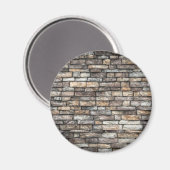 Gray Stone Wall Magnet (Vorderseite/Rückseite)